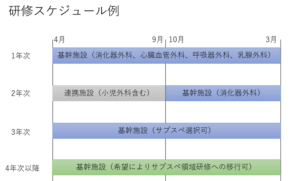 研修スケジュール例